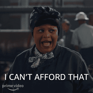 Clance in &quot;A League of Their Own&quot; saying &quot;I can&#x27;t afford that&quot;