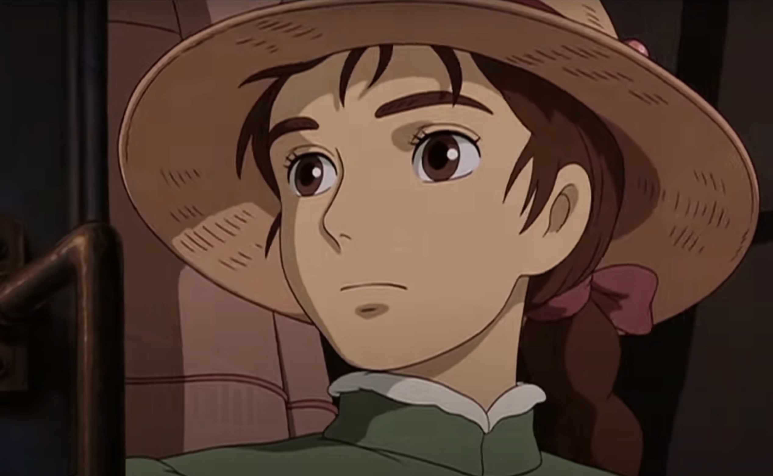 Close-up of animated Sophie wearing a hat