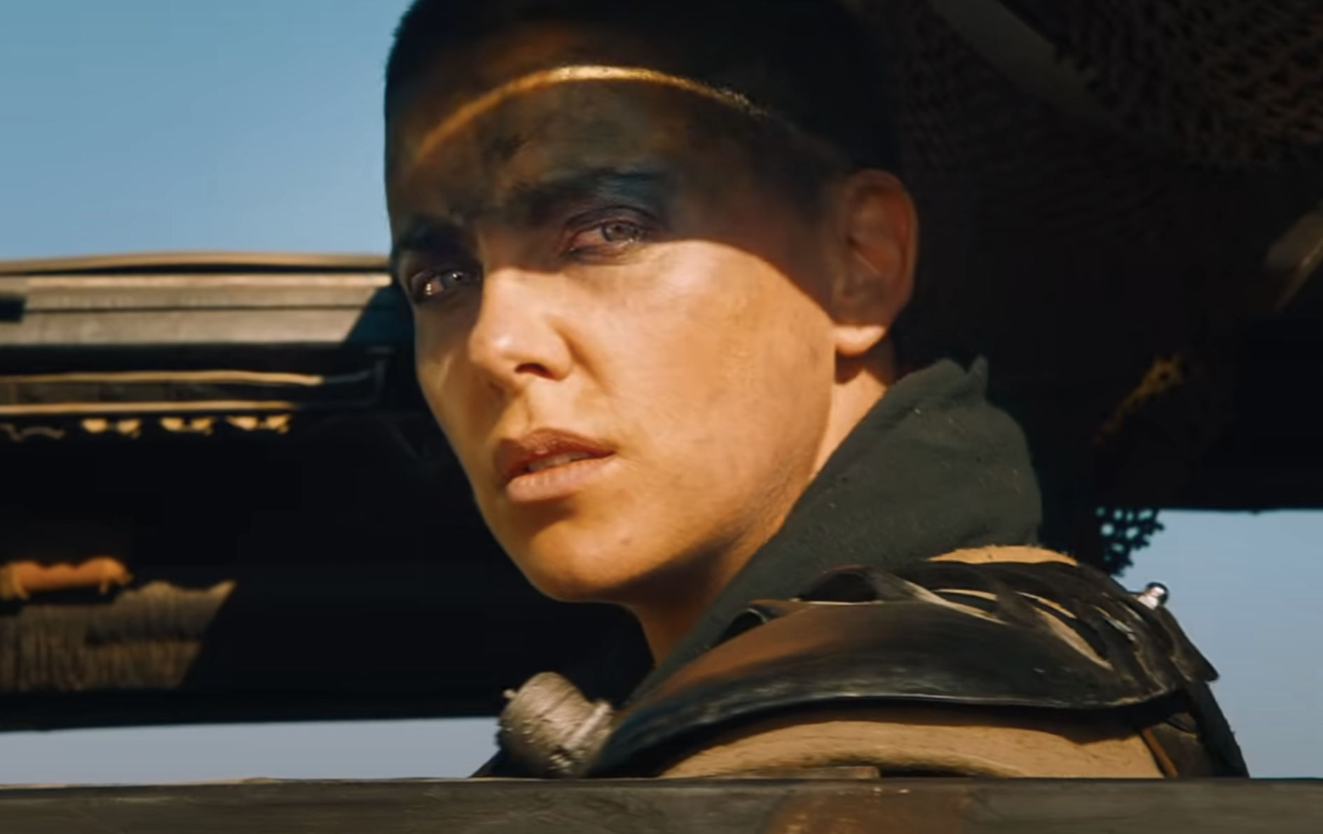 Close-up of Charlize as Imperator Furiosa