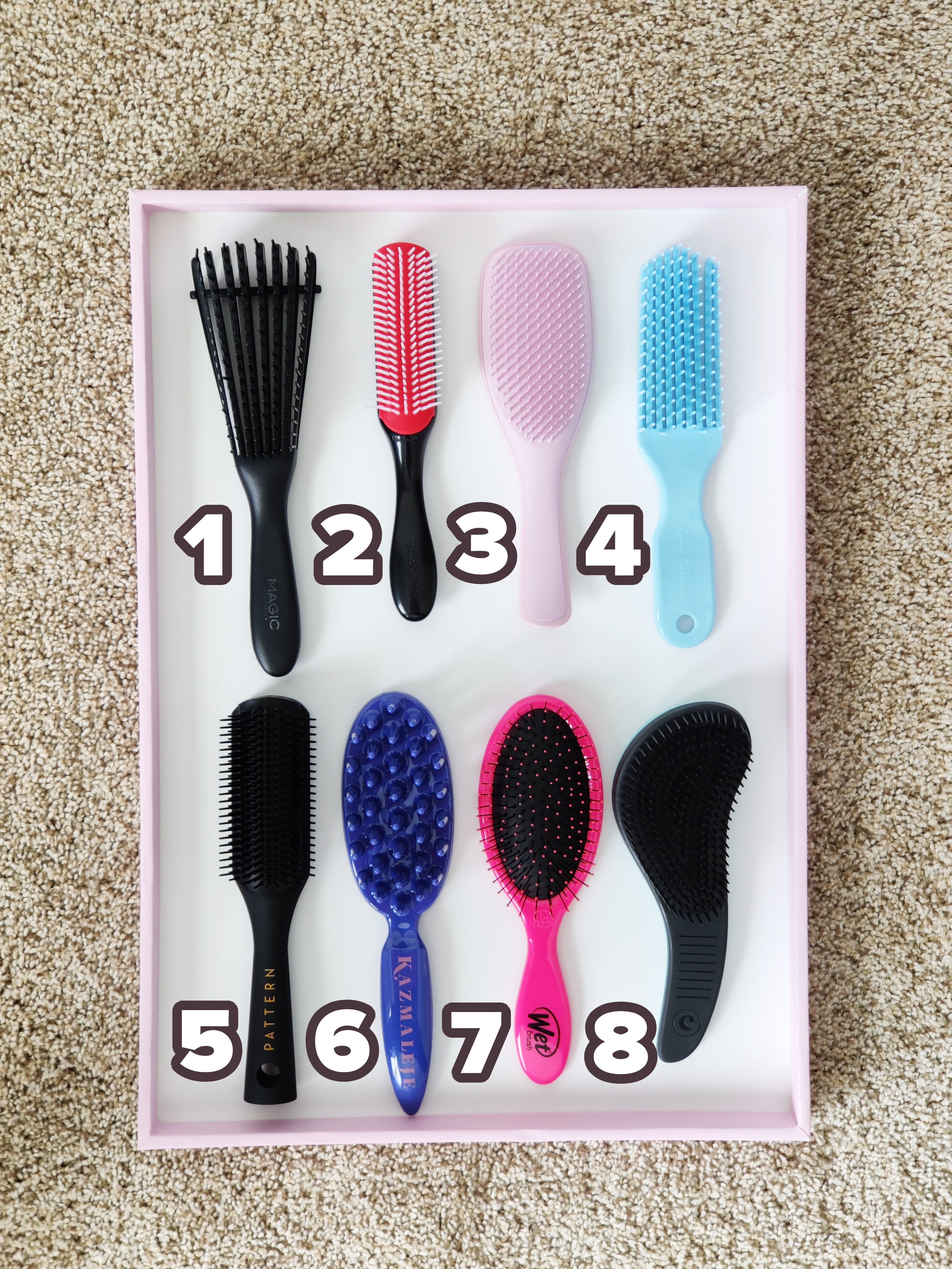 Curly hair shower on sale brush