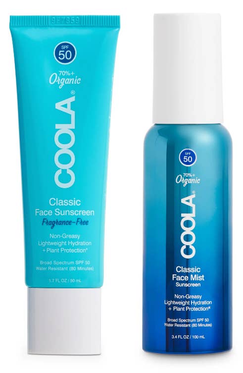 Two COOLA sunscreens with SPF50