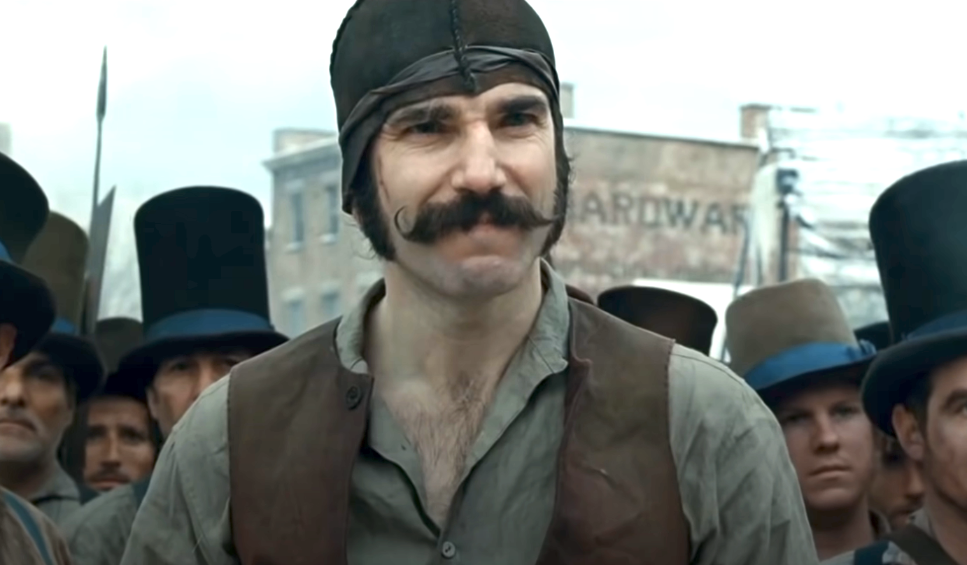 Closeup of Daniel Day-Lewis in &quot;Gangs of New York&quot;