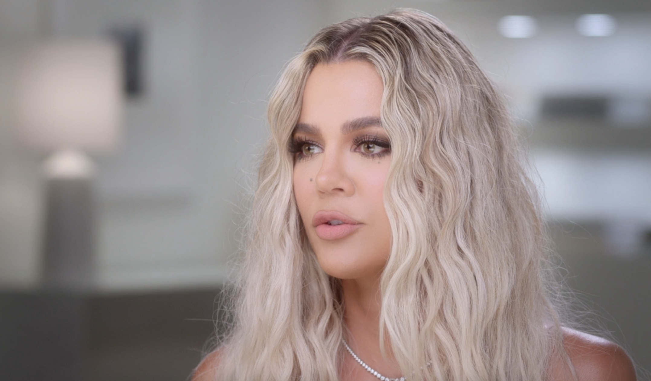 Closeup of Khloé Kardashian