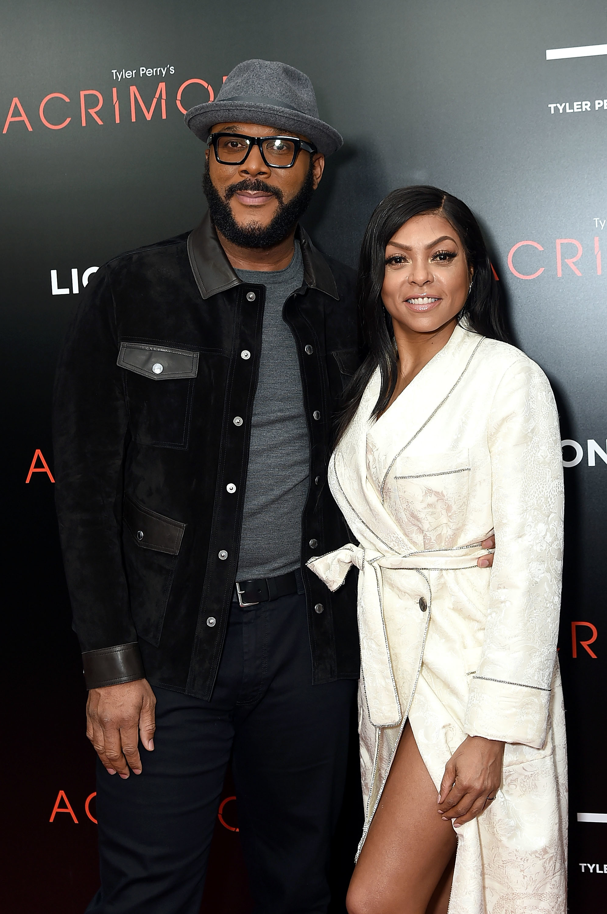 Closeup of Tyler Perry and Taraji P. Henson