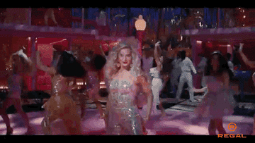 GIF of all the Barbies dancing in Barbie Land