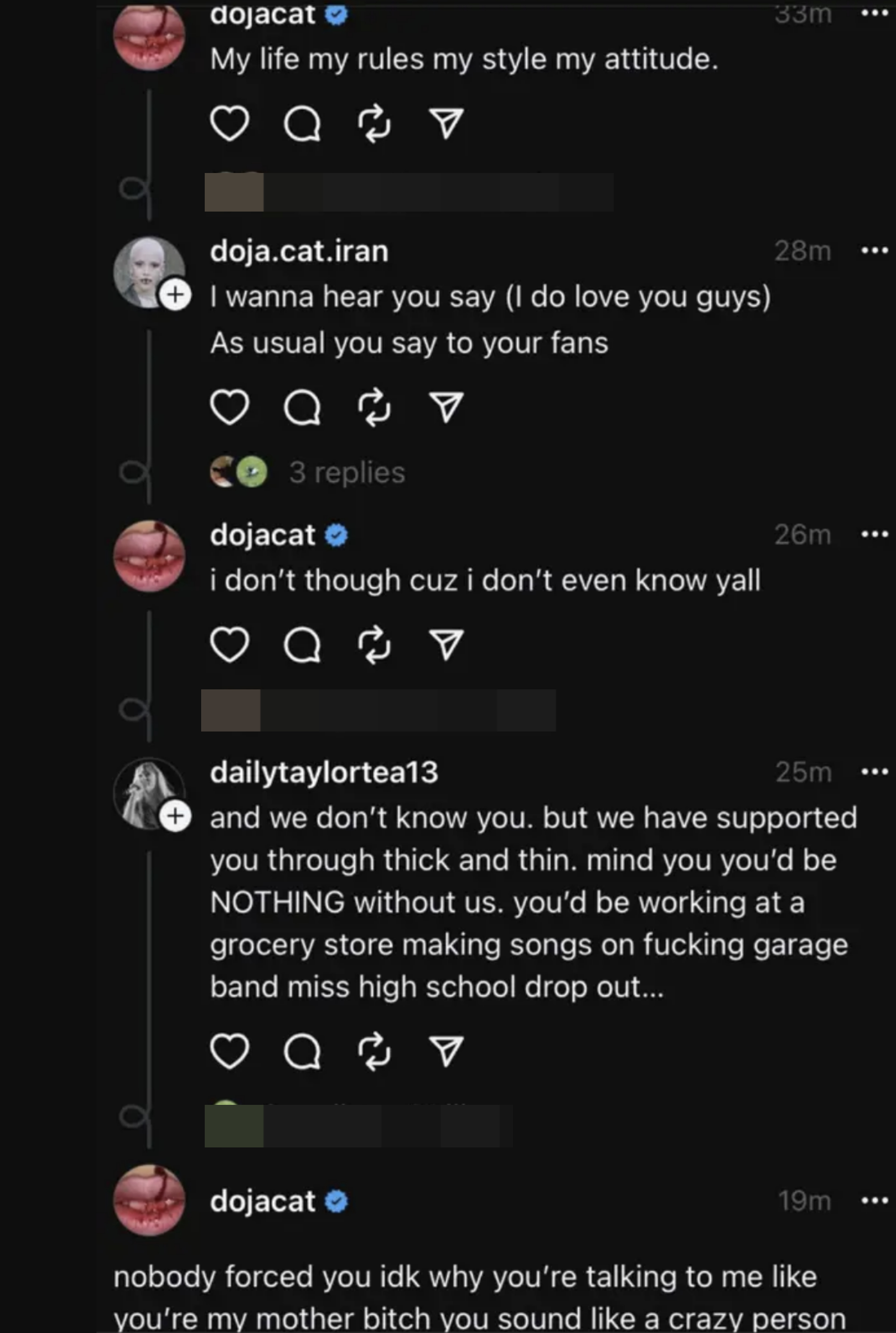 Doja Cat's '97' Comments On Losing Thousands Of Followers