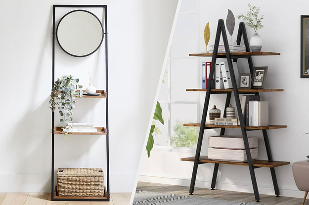 15 Ladder Shelf Ideas For Stylish Storage - Ladder Shelves