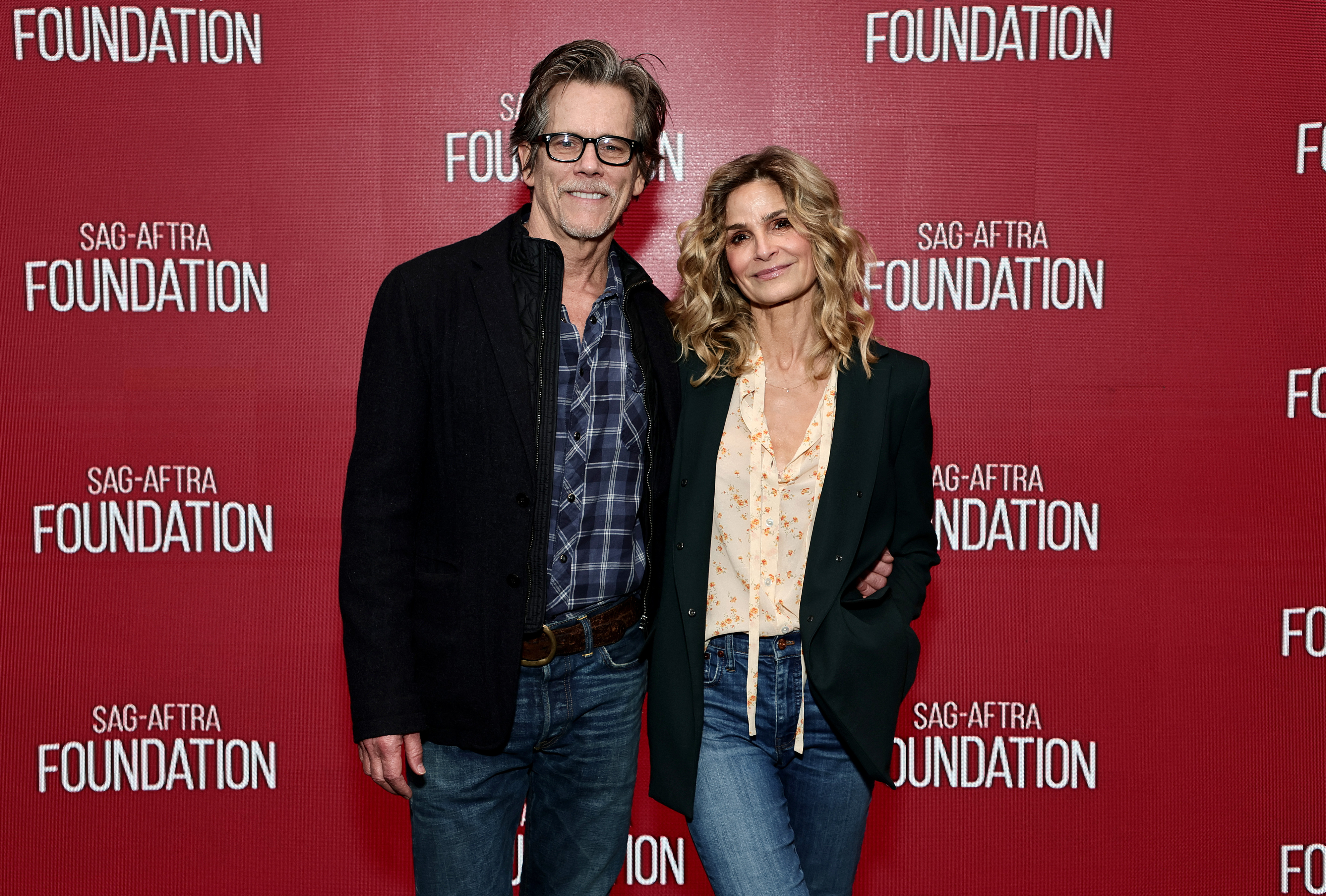 Kevin Bacon and Kyra Sedgwick at a screening of Space Oddity
