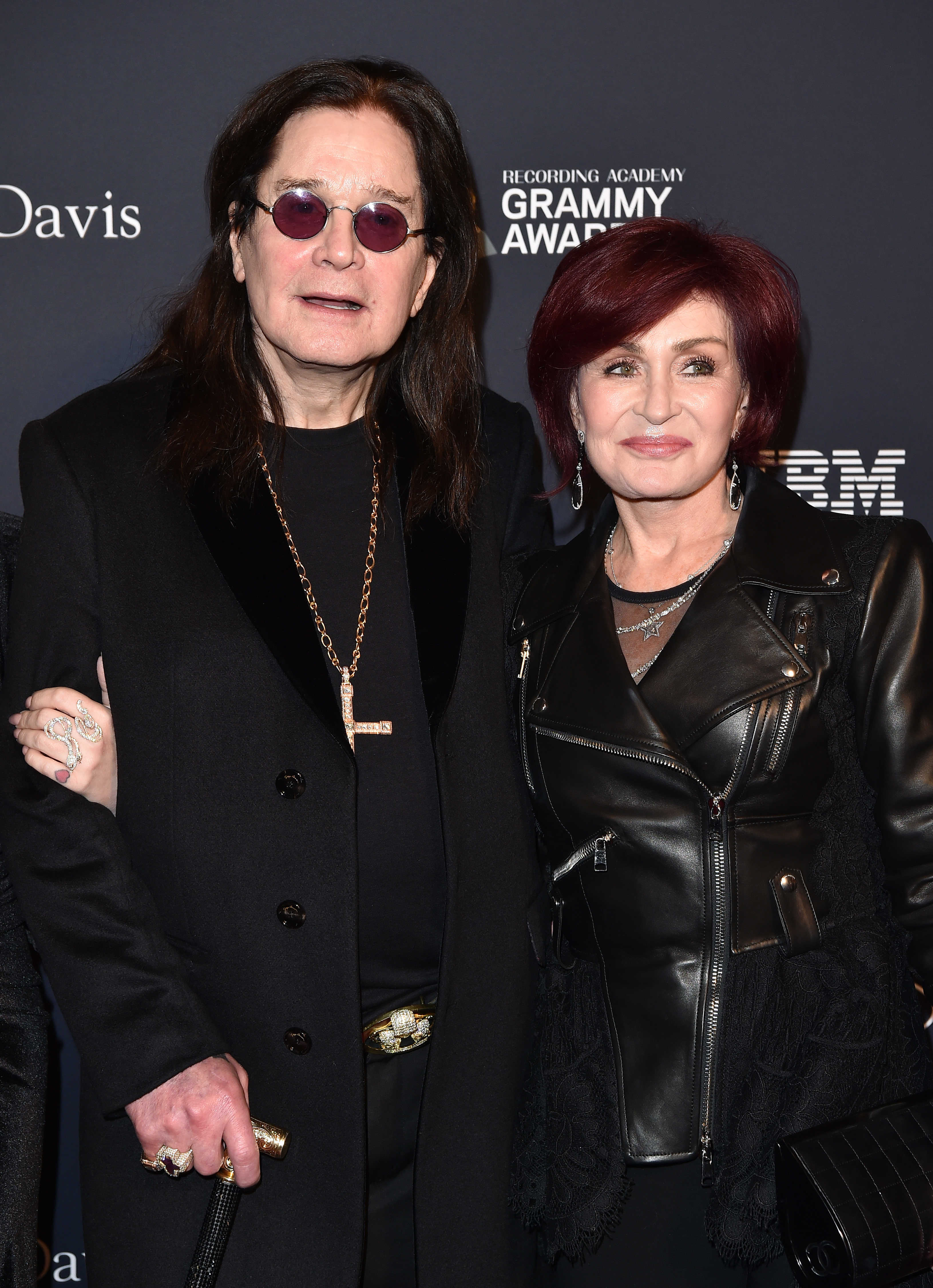 Ozzy and Sharon Osbourne at a pre-Grammys Gala