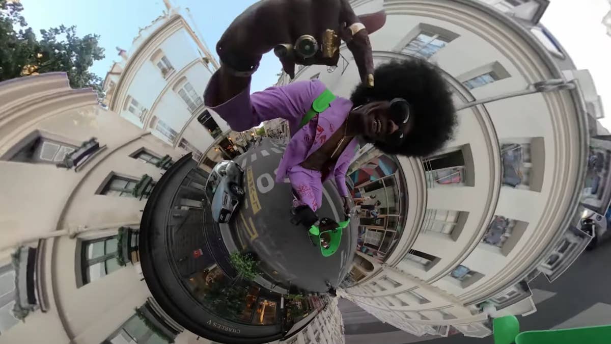 The 'Full Size Run' co-host rides through the streets of Paris in the Francis Thomasovich-directed visuals.