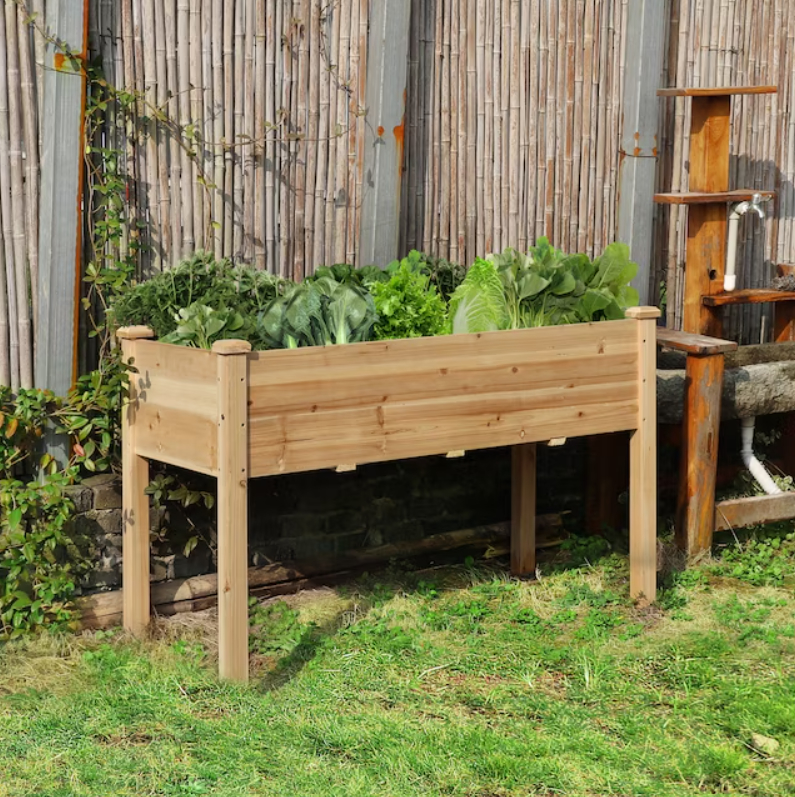 a raised garden bed