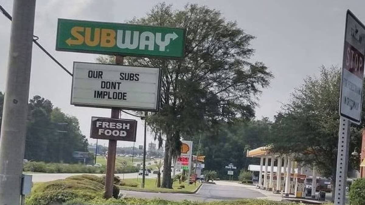 The fast food chain admitted in a statement the sign was genuine and said it "has no place in our business."