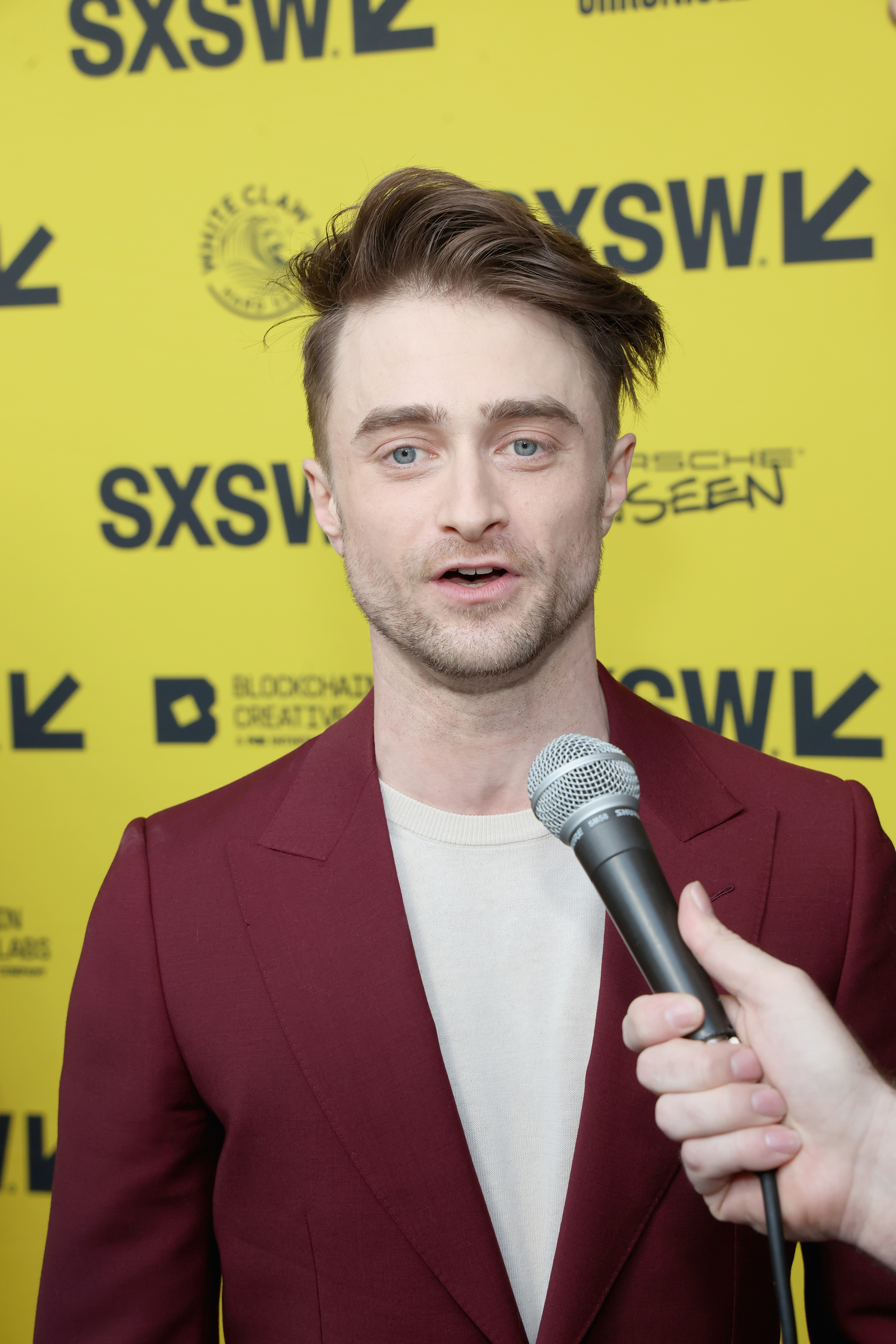 daniel giving an interview at sxsw