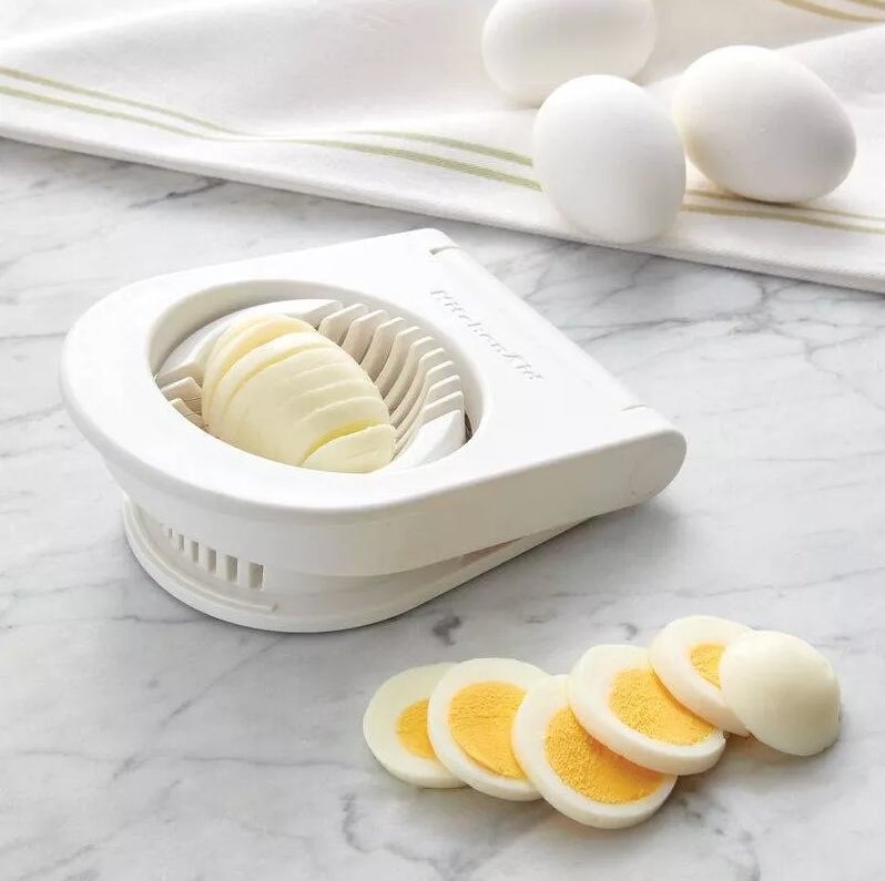 Image of white egg slicer