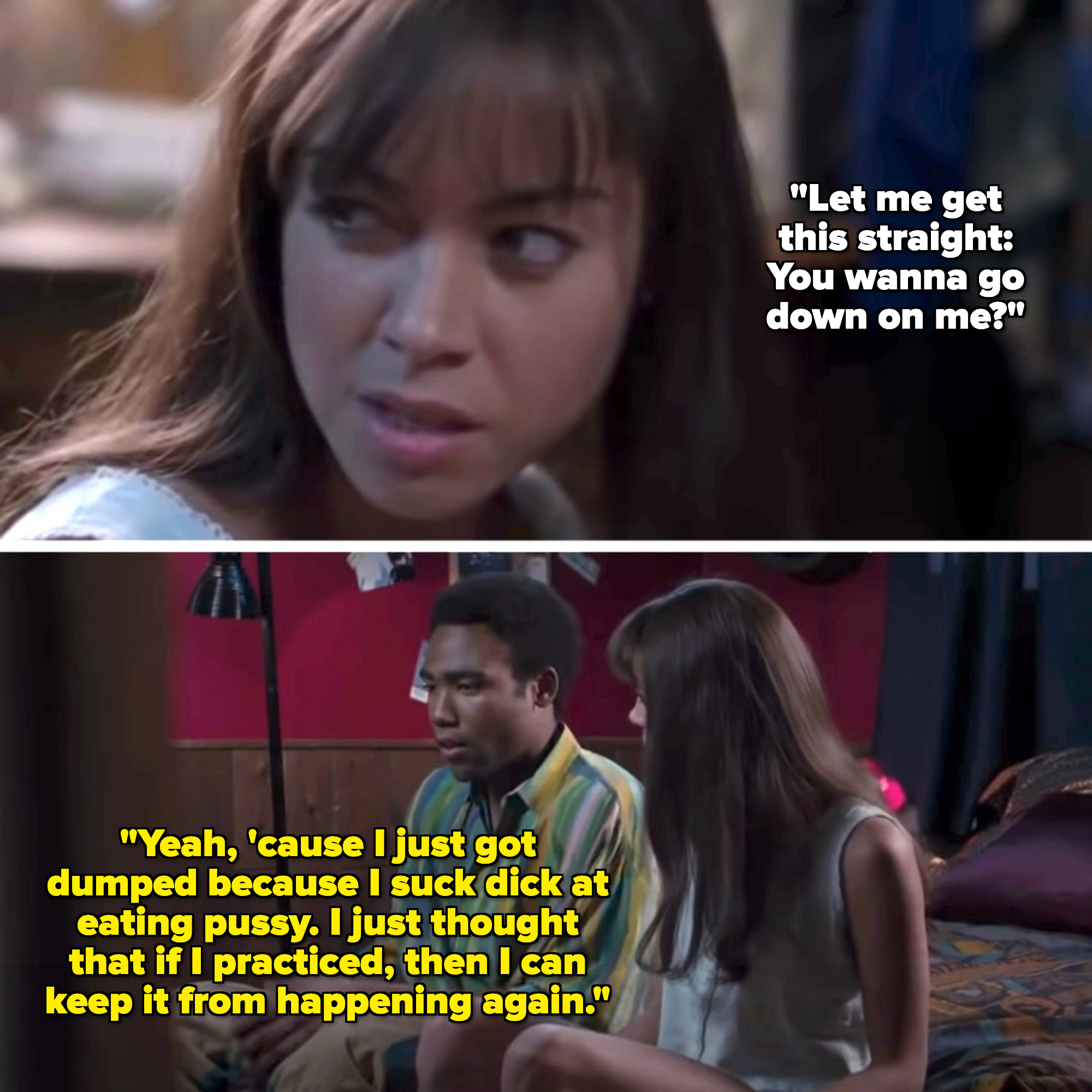Aubrey Plaza and Donald Glover in &quot;The To Do List&quot;