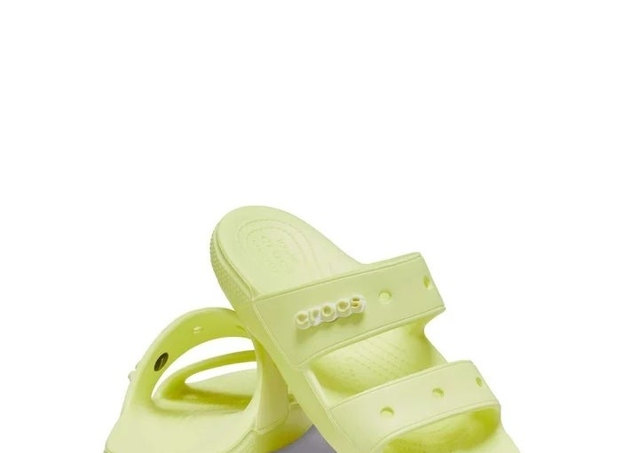 The two-strap slide sandals.