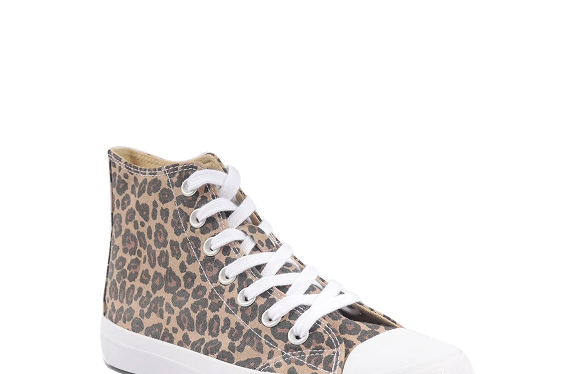 The high top sneakers in leopard print