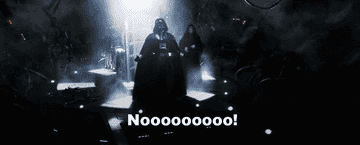Darth Vader screaming &quot;Nooooooooo!&quot;