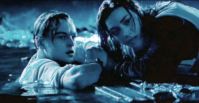 Jack in the water and Rose on the raft
