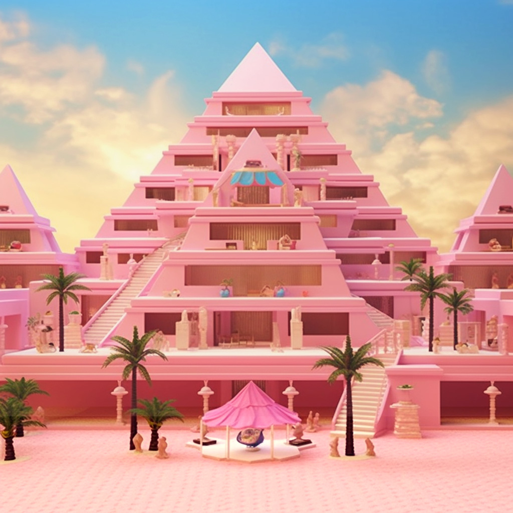 Pink pyramids