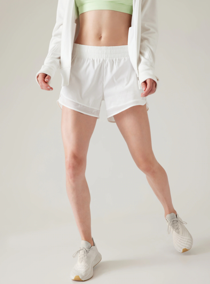 pair of shorts on model