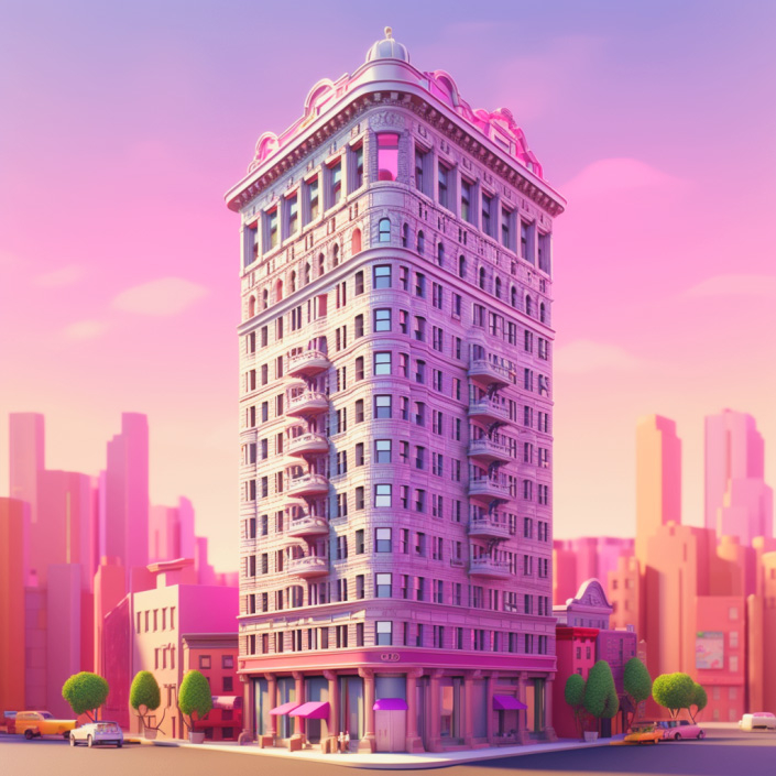 Barbie Flat Iron building