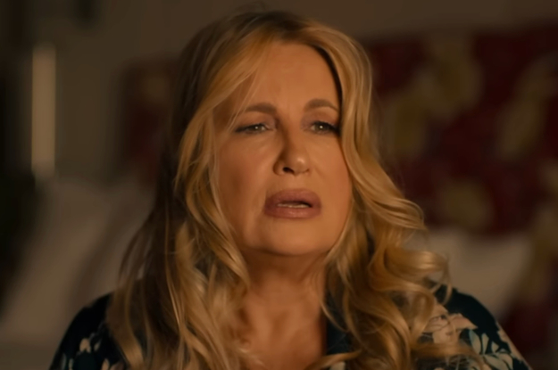 Jennifer Coolidge in the White Lotus looking sad