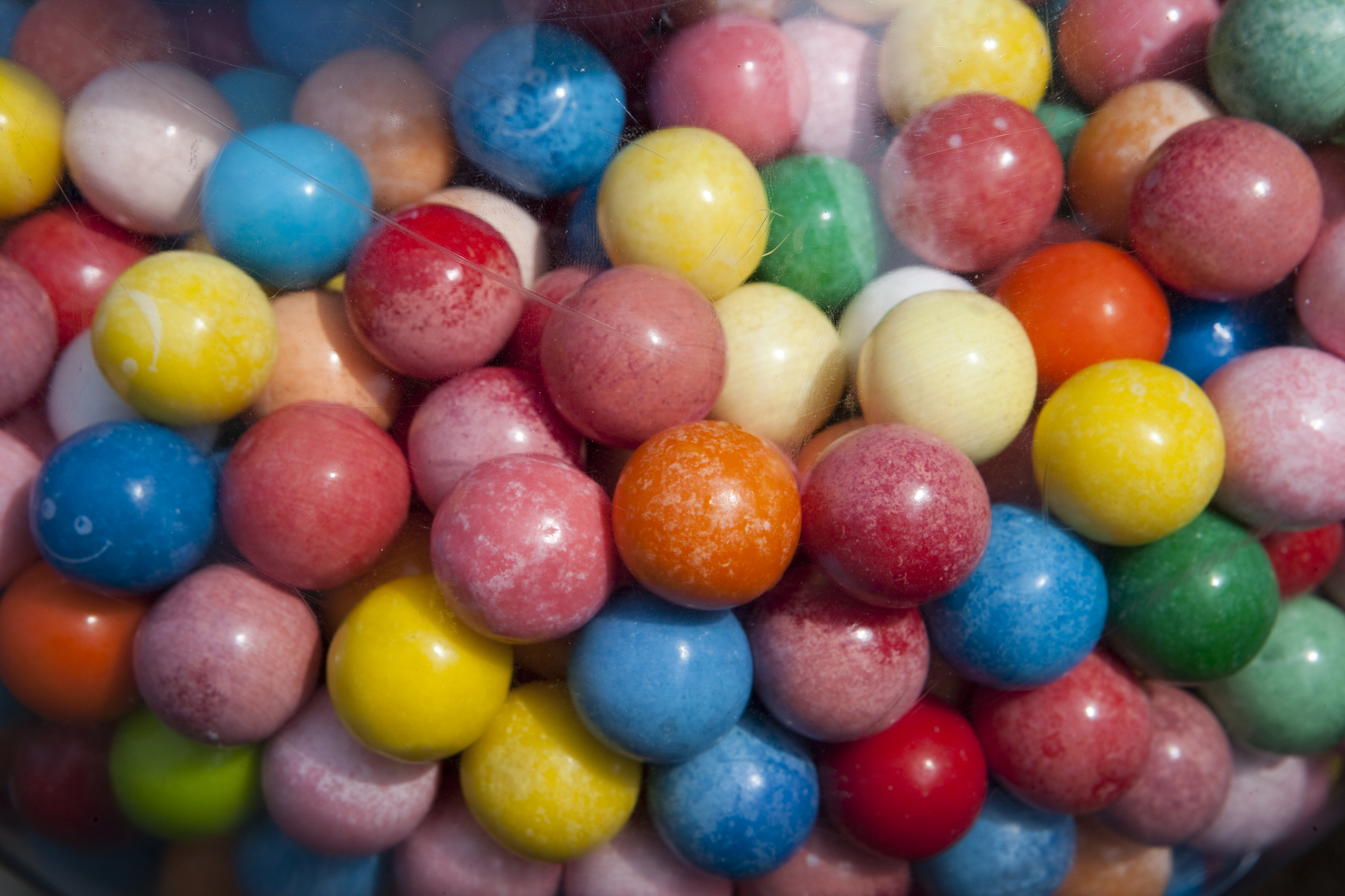 Collection of gumballs