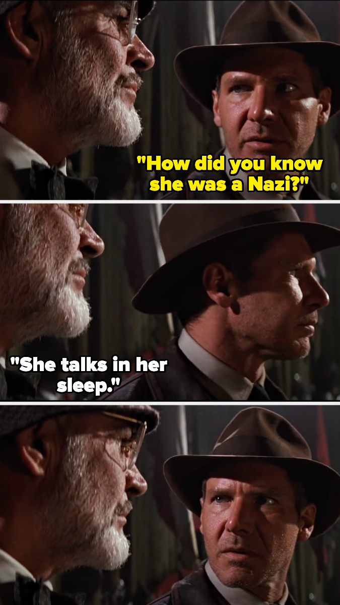 how do you know she was a nazi - she talks in her sleep