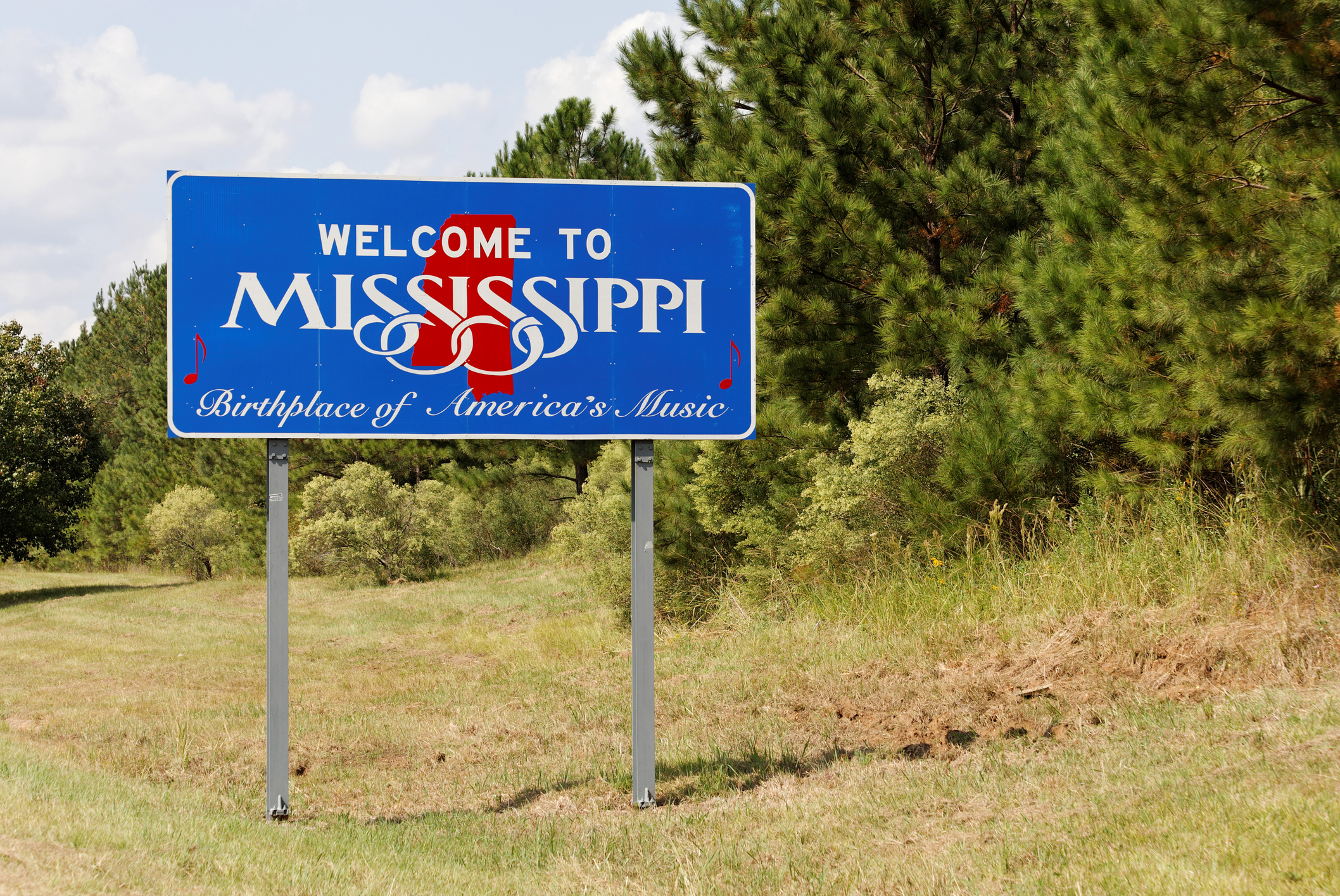 welcome to mississippi sign