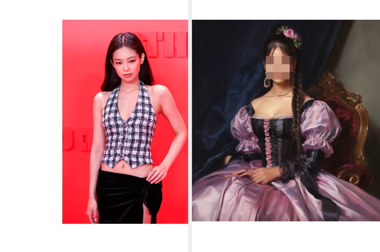 画像】BLACKPINKのジェニーが「昔のイギリス貴族」だったら…？AIで