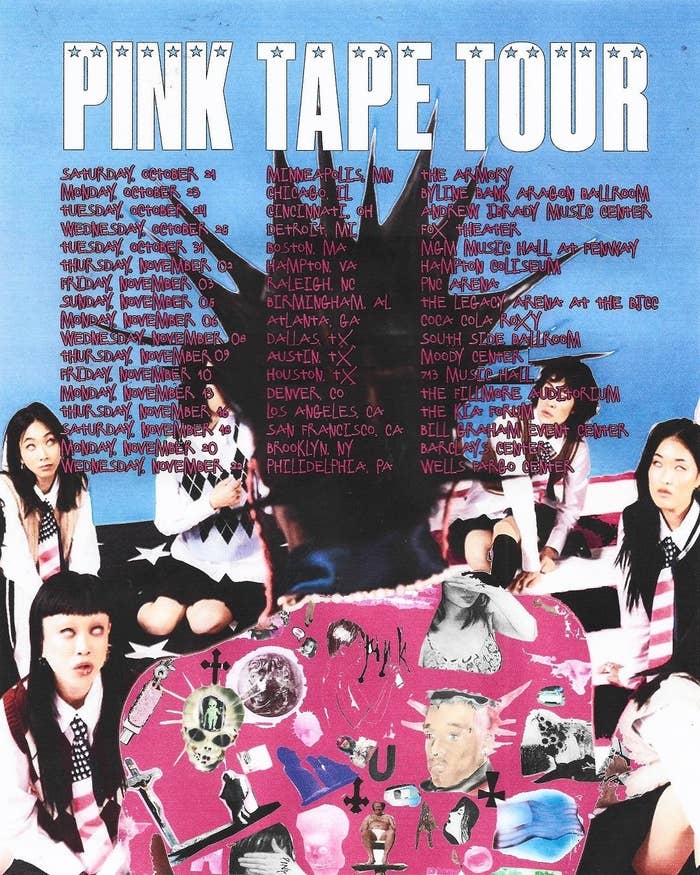 pink tape tour flyer