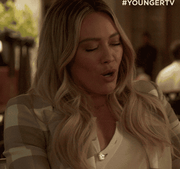 hilary duff taking a deep breath in &quot;younger&quot;