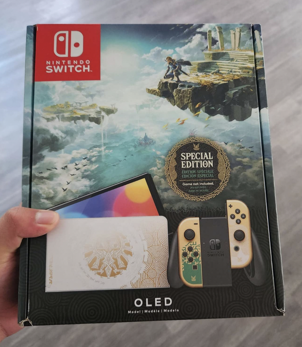 The switch in its box