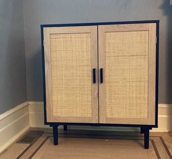 the two-door accent cabinet