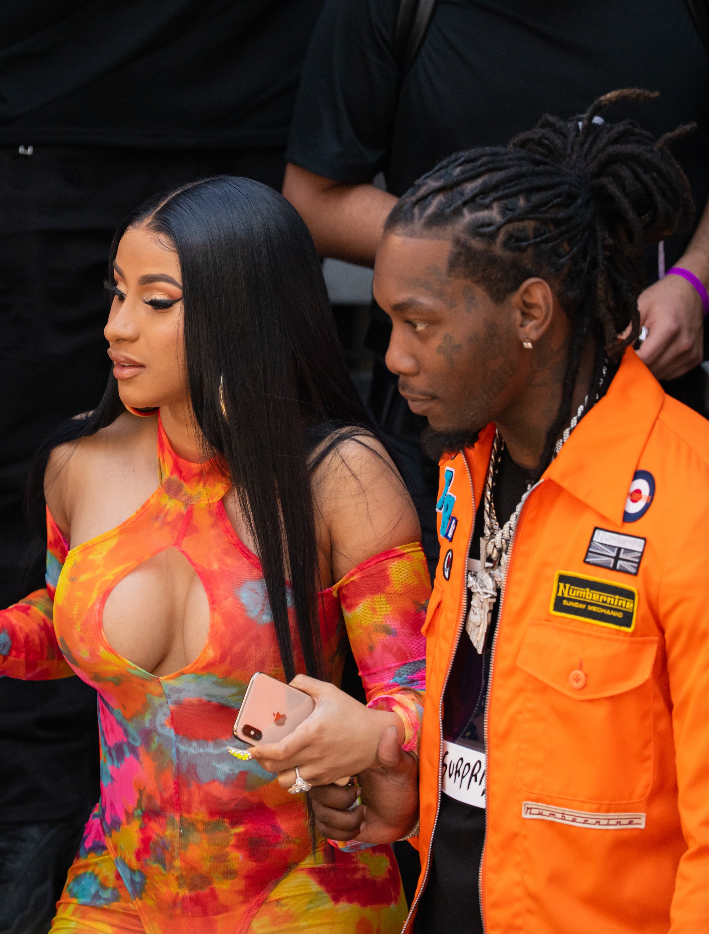 Closeup of Cardi B and Offset