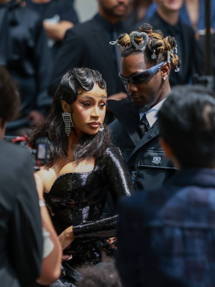 Closeup of Cardi B and Offset