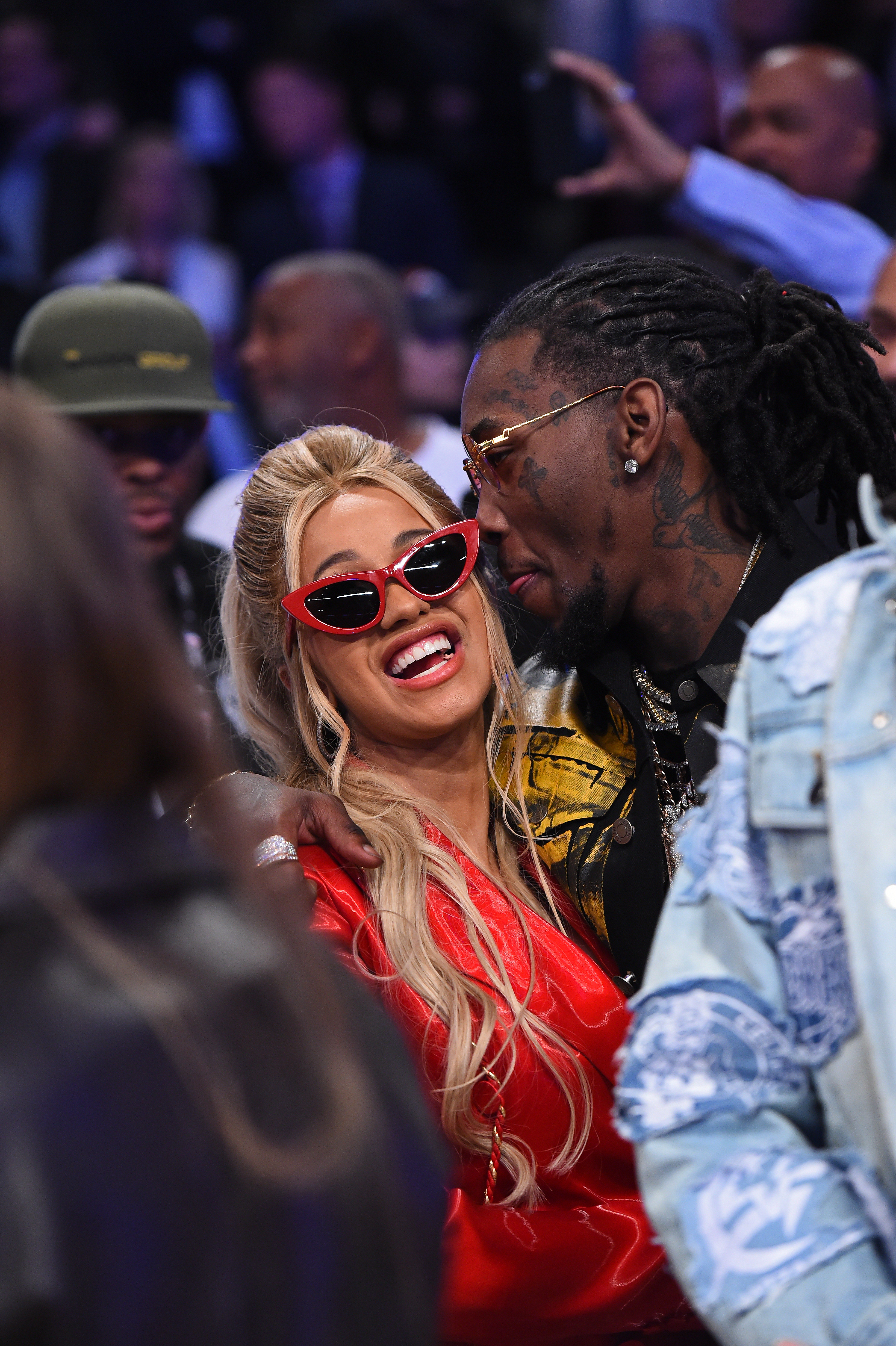 Closeup of Cardi B and Offset