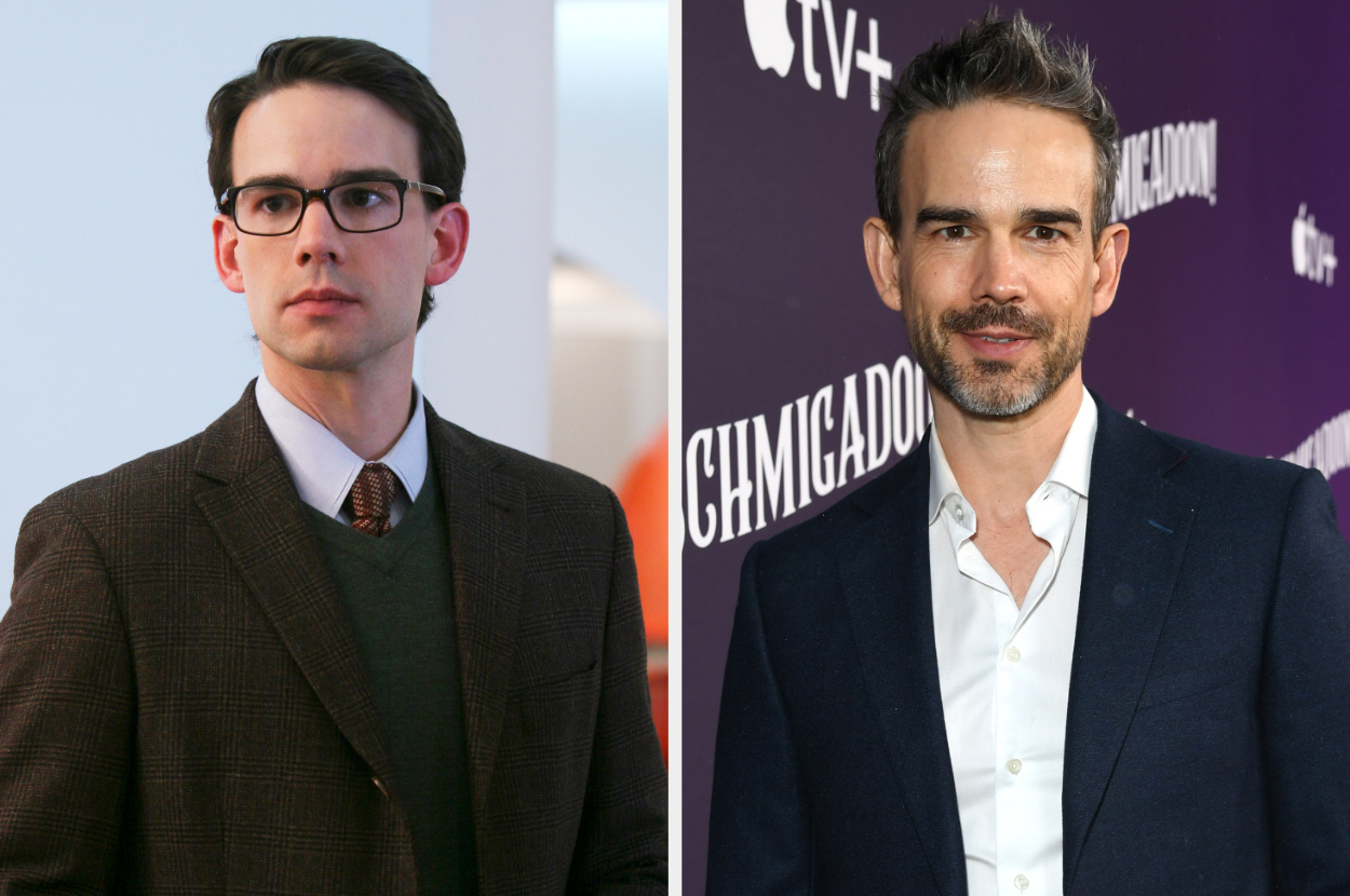 Side-by-side of Christopher Gorham in "Ugly Betty" vs. now