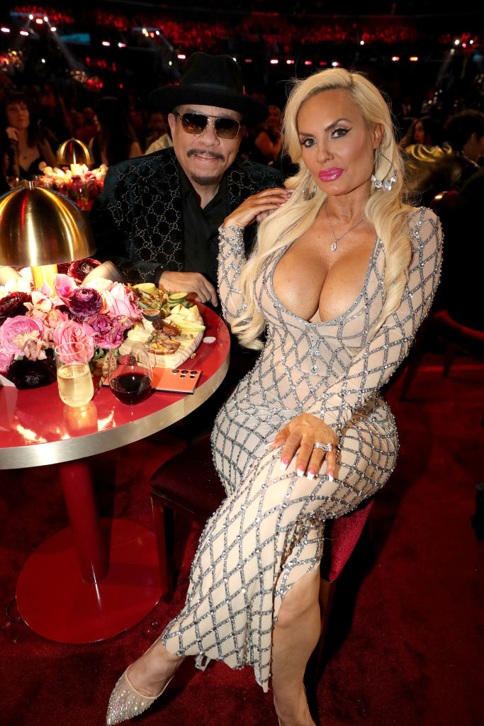 Closeup of Ice-T and Coco Austin