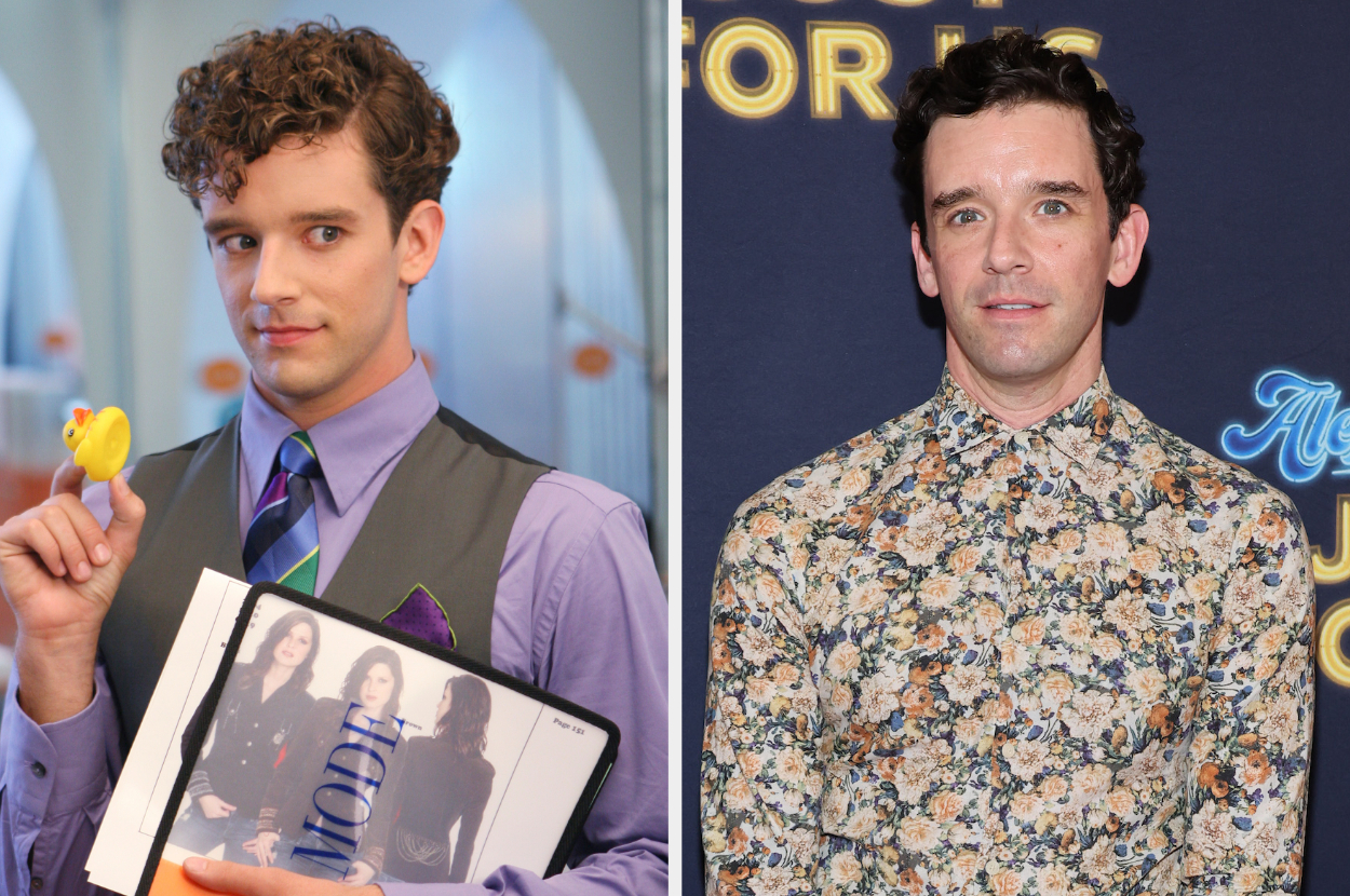Side-by-side of Michael Urie in &quot;Ugly Betty&quot; vs. now