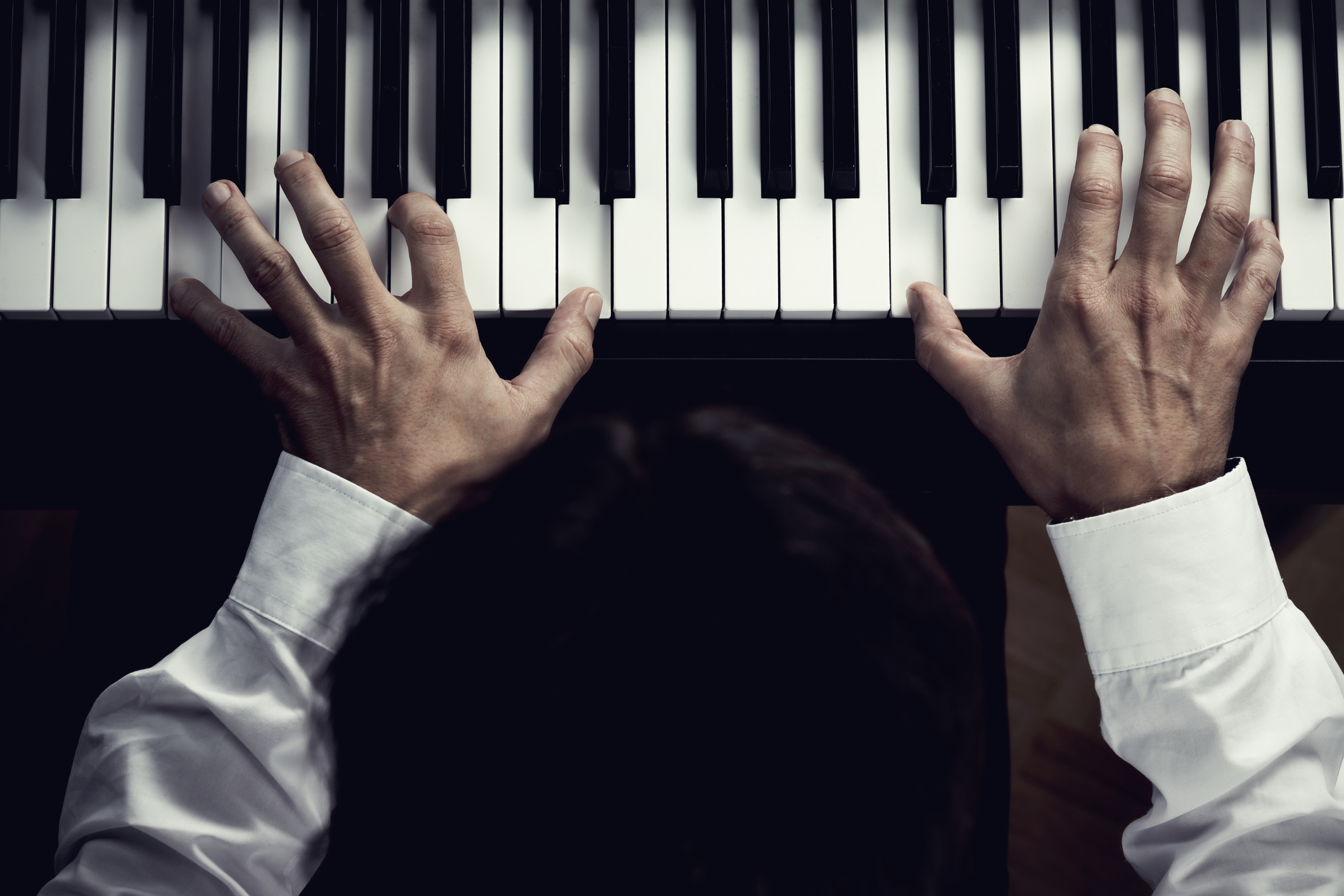 A person playing the piano