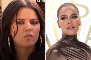 Khloé Kardashian then and now