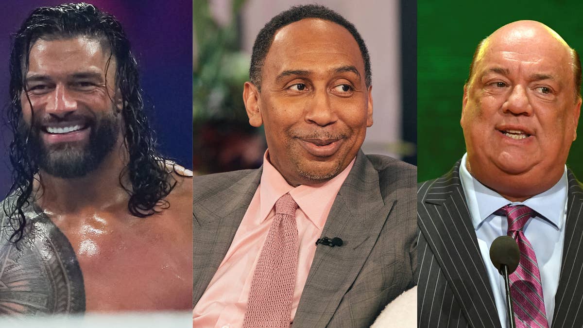The Tribal Chief and his Wiseman stopped by 'First Take' to promote his upcoming championship match at SummerSlam.