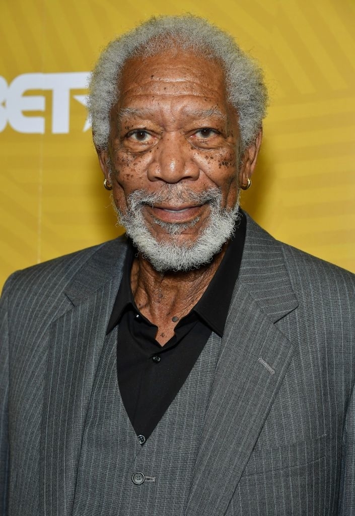 Closeup of Morgan Freeman