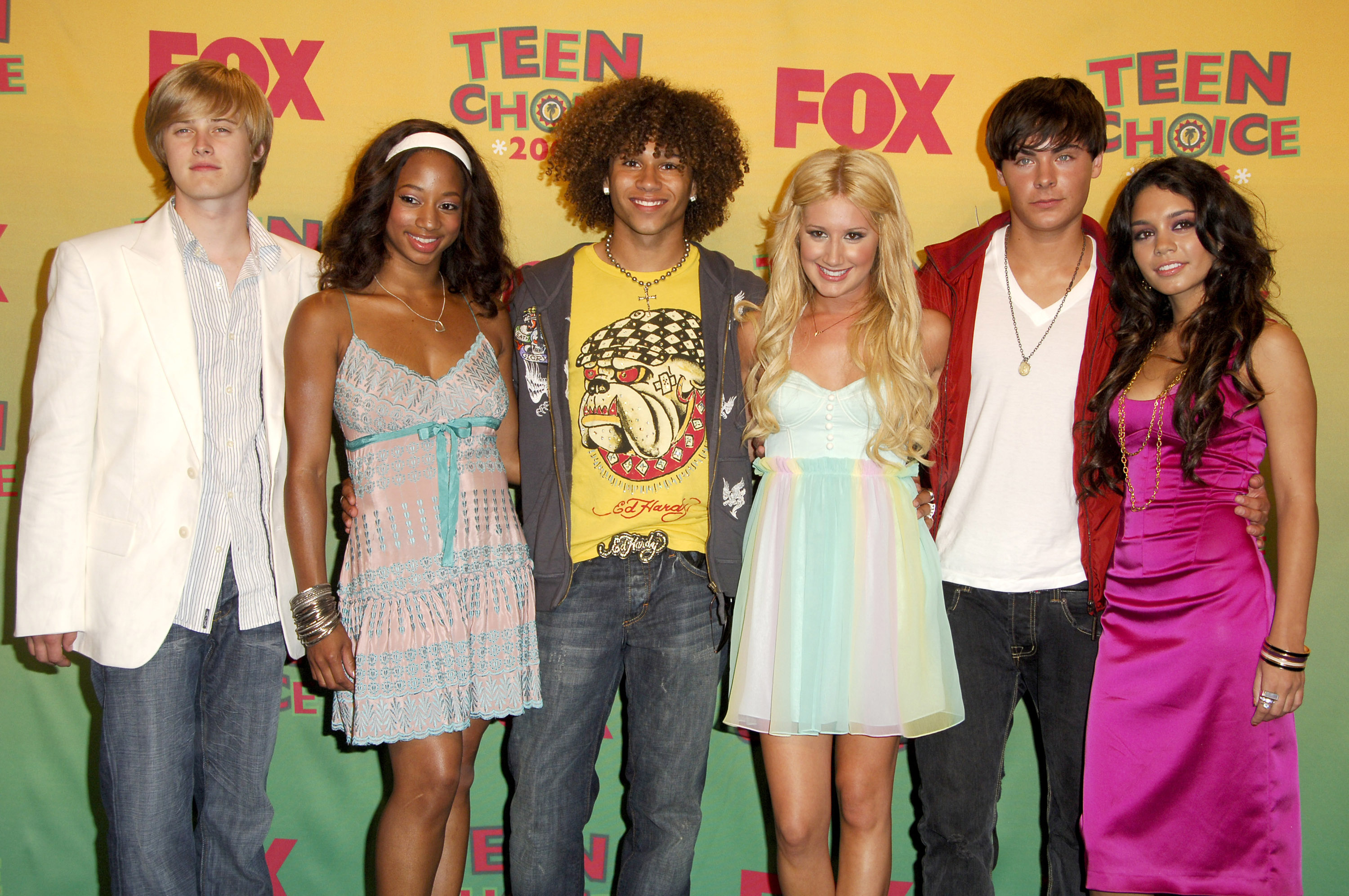 Cast members of High School Musical at a media event