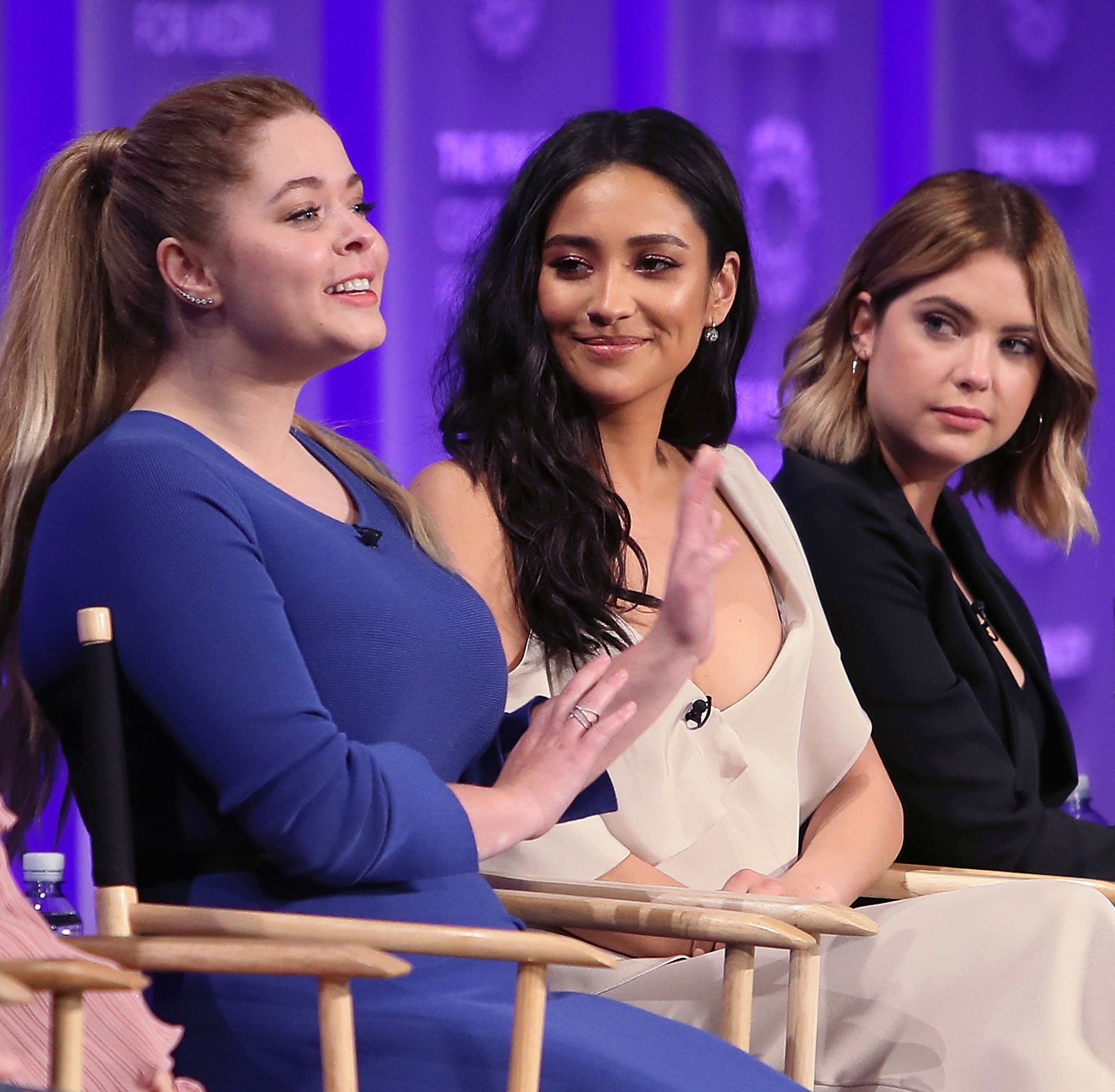 Sasha on a panel with others
