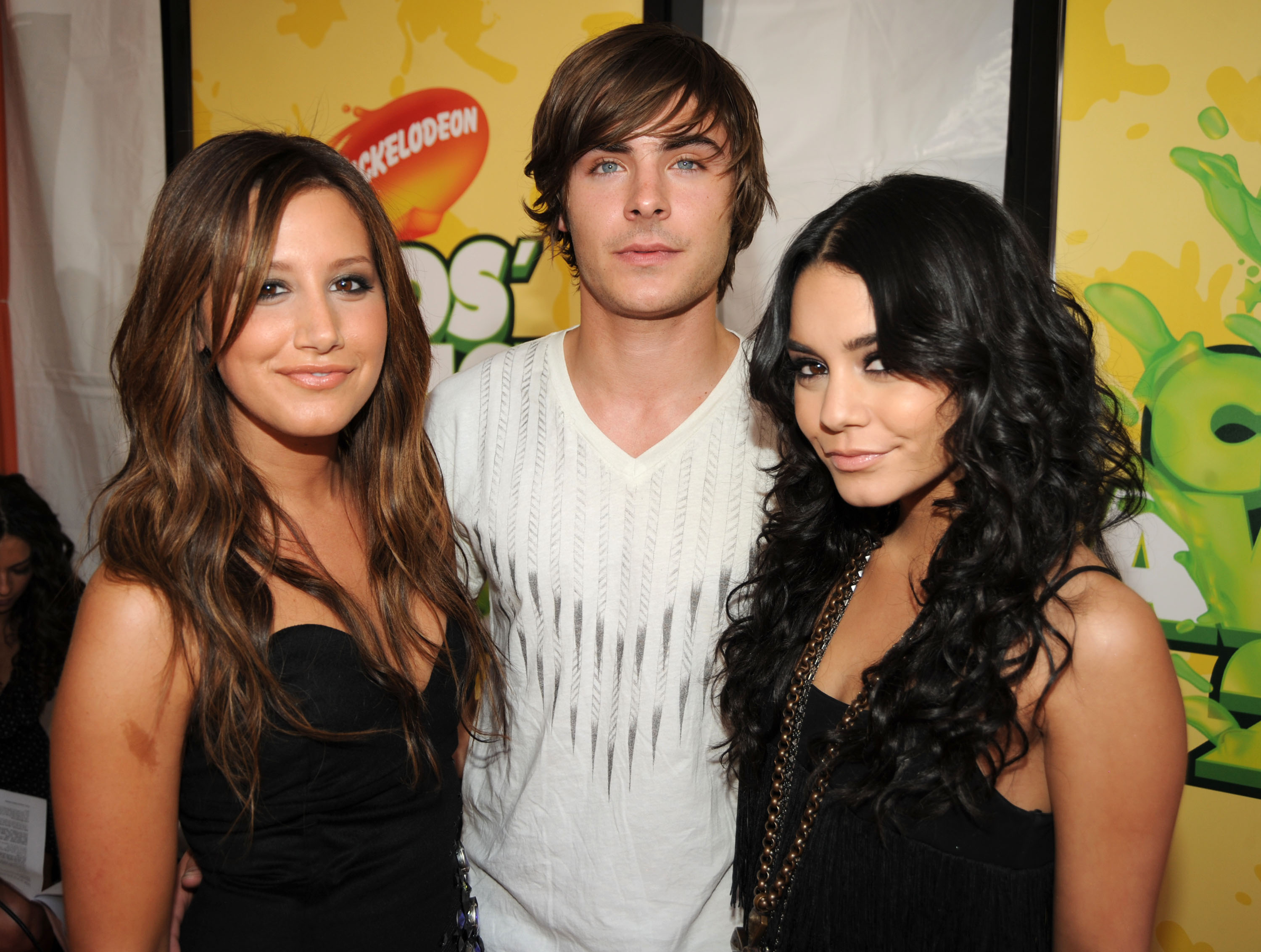 Ashley, Zac, and Vanessa at a media event