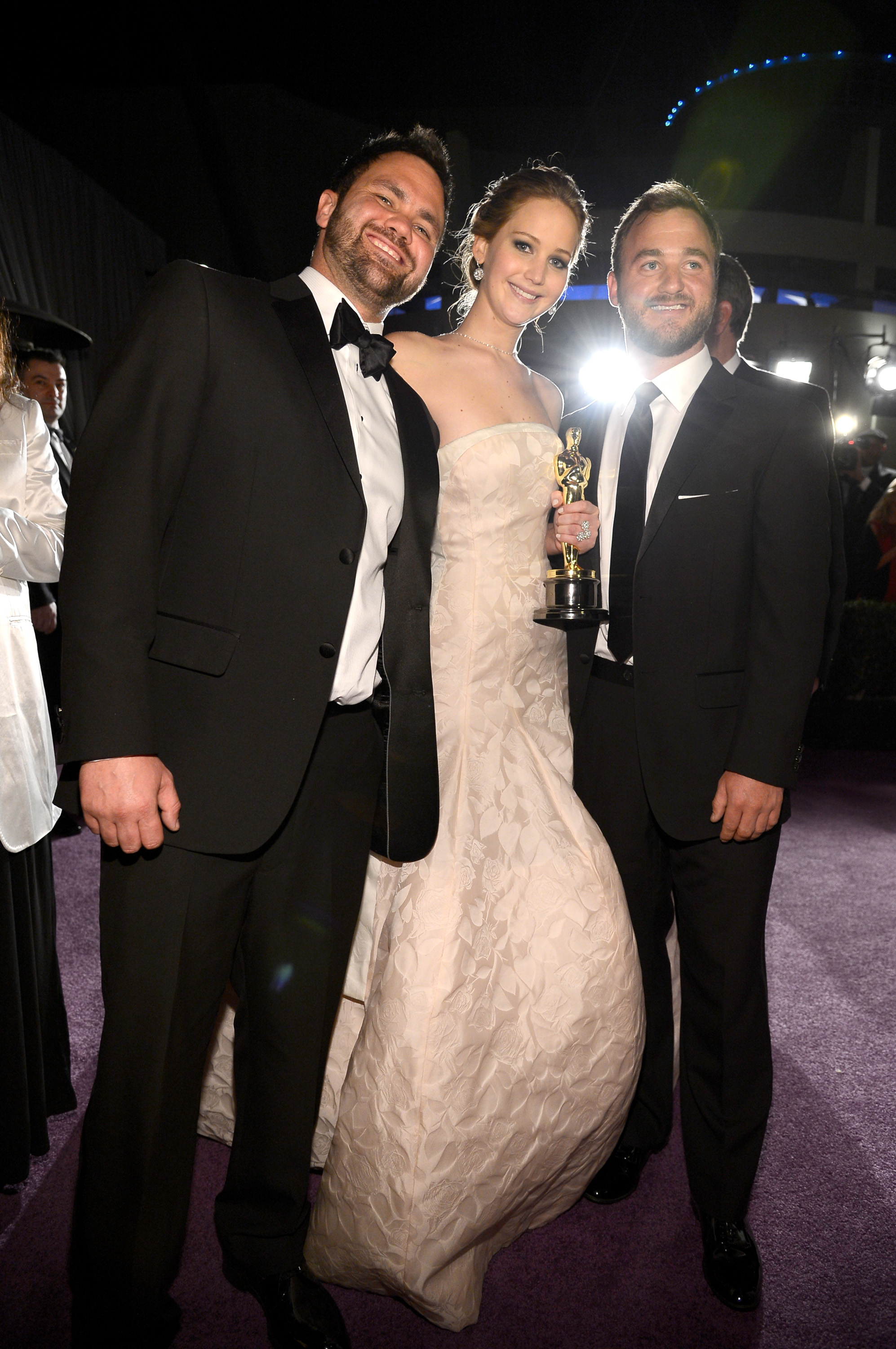 Jennifer Lawrence with her brothers, Ben and Blaine