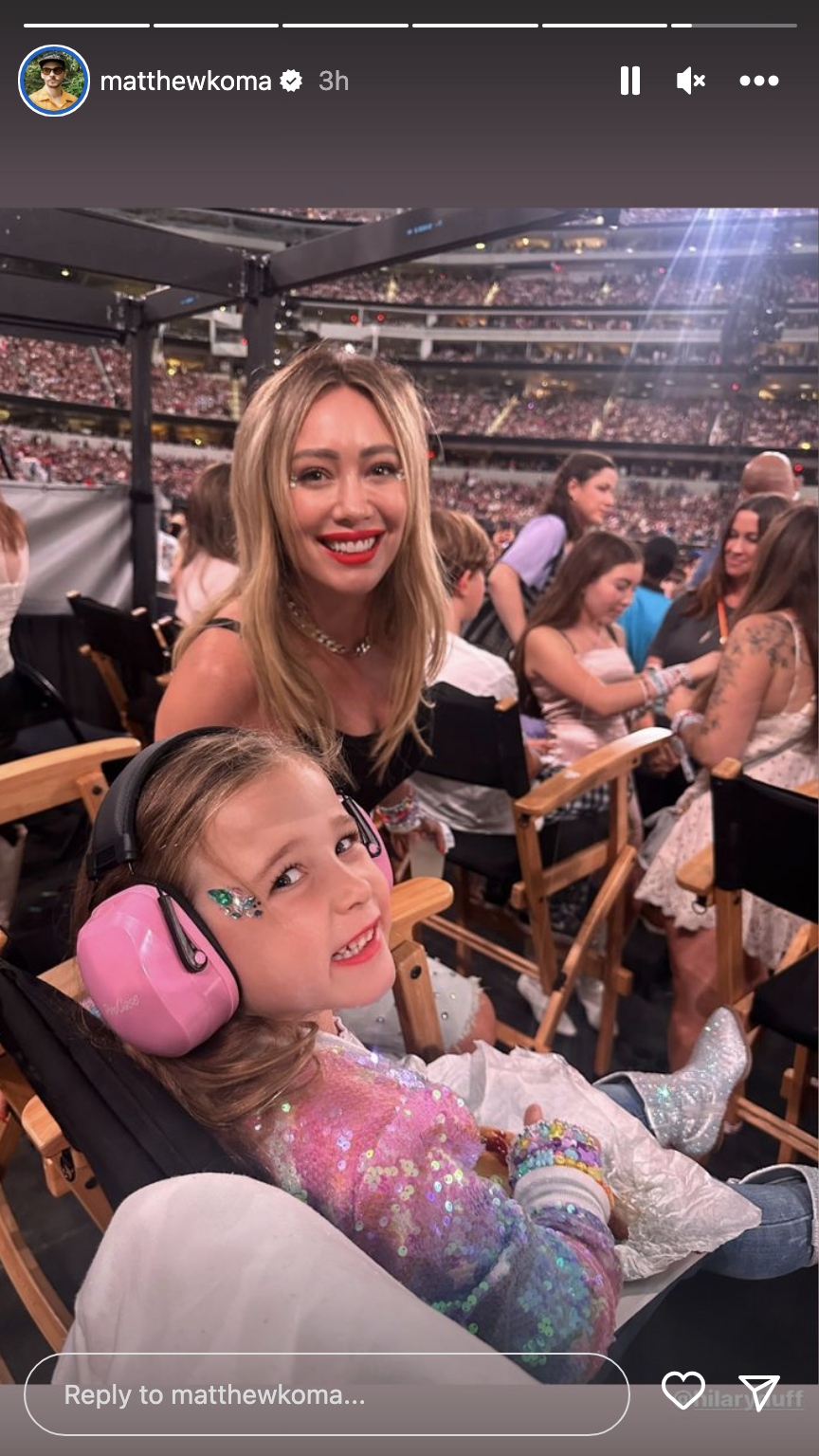 Hilary Duff with her daughter